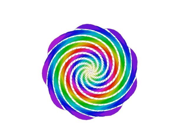 用python画漂亮的旋转图形0010